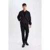 D7447 Su İtici Regular Fit Kolej Yaka Bomber Mont