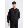 D7447 Su İtici Regular Fit Kolej Yaka Bomber Mont