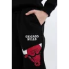 D8016 NBA Chicago Bulls Beli Paçası Lastikli Jogger Eşofman Altı