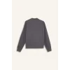 E0741 Oversize Geniş Kalıp Basic Düz Kanguru Cepli Fermuarlı Polo Yaka Sweatshirt