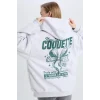 E1530 Coool Oversize Geniş Kalıp Slogan Baskılı Kalın Sweatshirt Kumaşı Sweatshirt