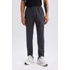 E3930 DeFactoFit Sporcu Jogger Slim Fit Dar Kesim Standart Paça Skuba Dalgıç Kumaş Beli Lastikli Düz Paça Eşofman Altı