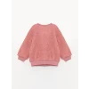 LCW baby Pembe Kız Bebek Fermuarlı Sweatshirt