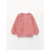LCW baby Pembe Kız Bebek Fermuarlı Sweatshirt