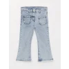 LCW baby Mavi Basic Kız Bebek Jean Pantolon