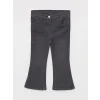 LCW baby Gri İspanyol Paça Kız Bebek Jean Pantolon