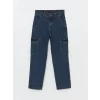 LCW Kids İndigo Beli Lastikli Regular Fit Erkek Çocuk Jean Pantolon