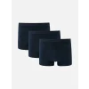 LC WAIKIKI Lacivert Standart Kalıp Pamuklu Esnek Erkek Boxer 3lü