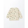 LCW baby Ekru Baskılı Erkek Bebek Sweatshirt ve Eşofman Alt 2li