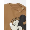 LCW baby Kahverengi Mickey Mouse Baskılı Erkek Bebek Eşofman Takım
