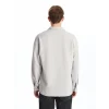 LCW Casual Gri Regular Fit Uzun Kollu Erkek Dokulu Gömlek