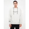 LCW Casual Gri Uzun Kollu Baskılı Erkek Hoodie