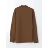 LCW Casual Kahverengi Regular Fit Uzun Kollu Erkek Dokulu Gömlek