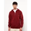 LCW Casual Kırmızı Uzun Kollu Baskılı Erkek Kalın Hoodie