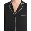 LCW DREAM Siyah Gömlek Yaka Kadın Pijama Takımı