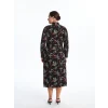 LCW Grace Siyah Desenli Kadın Gömlek Elbise