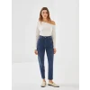 LCW Jeans İndigo Mom Fit Kadın Jean Pantolon
