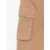 LCW Kids Bej Beli Lastikli Erkek Çocuk Kargo Jogger Pantolon