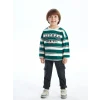 LCW Kids Bej Bisiklet Yaka Erkek Çocuk Sweatshirt ve Eşofman Alt 2li