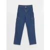 LCW Kids Beli Lastikli Erkek Çocuk Kargo Jean Pantolon