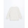 LCW Kids Beyaz Bisiklet Yaka Erkek Çocuk Sweatshirt ve Eşofman Alt 2li