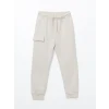 LCW Kids Gri Beli Lastikli Erkek Çocuk Jogger Eşofman Alt 2li