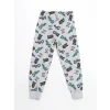 LCW Kids Gri Bisiklet Yaka Erkek Çocuk Pijama Takımı