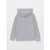 LCW Kids Gri Kapüşonlu Baskılı Uzun Kollu Erkek Çocuk Sweatshirt