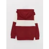 LCW Kids Kırmızı Kapüşonlu Baskılı Uzun Kollu Erkek Çocuk Sweatshirt