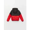 LCW Kids Kırmızı Kapüşonlu Erkek Çocuk Şişme Mont