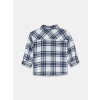 LCW Kids Lacivert Uzun Kollu Ekose Desenli Erkek Çocuk Oduncu Gömlek