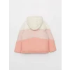 LCW Kids Mercan Kapüşonlu Renk Bloklu Kız Çocuk Şişme Mont