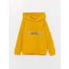 LCW Kids Sarı Baskılı Uzun Kollu Erkek Çocuk Hoodie