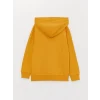 LCW Kids Sarı Baskılı Uzun Kollu Erkek Çocuk Hoodie