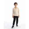 LCW Kids Siyah Beli Lastikli Erkek Çocuk Jogger Pantolon