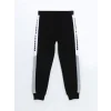 LCW Kids Siyah Beli Lastikli Erkek Çocuk Kalın Jogger Eşofman Altı