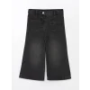 LCW Kids Siyah Beli Lastikli Kız Bebek Jean Pantolon