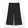 LCW Kids Siyah Beli Lastikli Kız Bebek Jean Pantolon