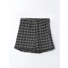 LCW Kids Siyah Beli Lastikli Tüvit Kız Çocuk Şort Etek