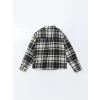 LCW Kids Siyah Ekose Kız Çocuk Gömlek Ceket