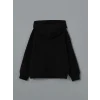 LCW Kids Siyah Kapüşonlu Kız Çocuk Sweatshirt