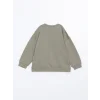 LCW Kids Yeşil Bisiklet Yaka Uzun Kollu Baskılı Erkek Bebek Sweatshirt ve Eşofman Alt 2li