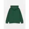LCW Kids Yeşil Yılbaşı Temalı Uzun Kollu Erkek Çocuk Hoodie