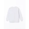 LCW Modest Beyaz Bisiklet Yaka Boston Baskılı Kadın Sweatshirt Tunik
