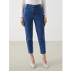 LCW Modest İndigo Mom Fit Kadın Jean Pantolon