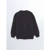 LCW Vision Antrasit Taşlı Oversize Kadın Kalın Sweatshirt