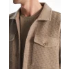 LCW Vision Bej Regular Fit Uzun Kollu Erkek Gömlek Ceket