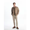 LCW Vision Bej Regular Fit Uzun Kollu Erkek Gömlek Ceket