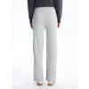 LCW Vision Gri Beli Lastikli Düz Kaşkorse Kadın Pantolon