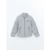LCW Vision Gri Dik Yaka Erkek Çocuk Mont